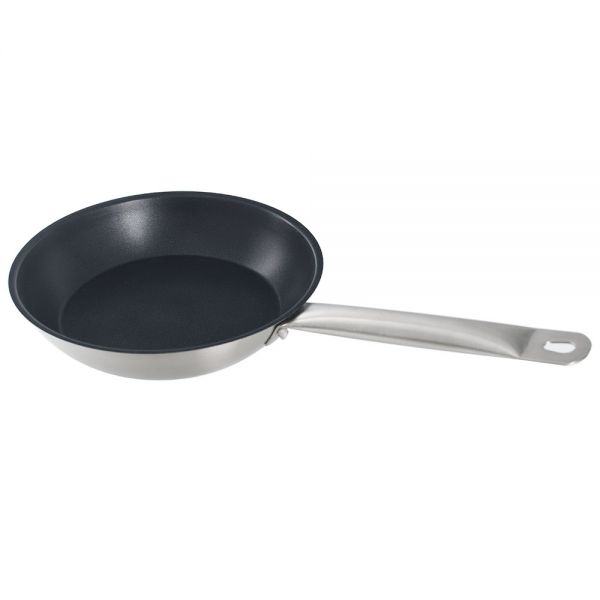 Frying pan with non-stick coating D220/135, H50, stainless steel, induction